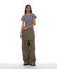 PARTIMENTO WOMEN Detachable Layered Chino Skirt Pants_Warm Gray