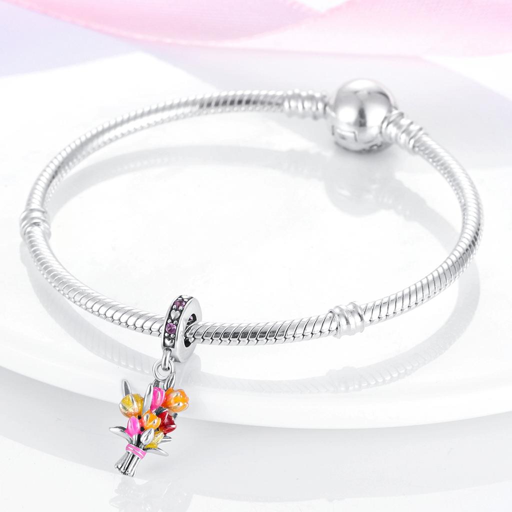Pink Copper Plated Butterfly Flower Cat Girl Ballerina Shoe Charm Beads Fit Bracelet Necklace Pendant Diy Jewelry Making