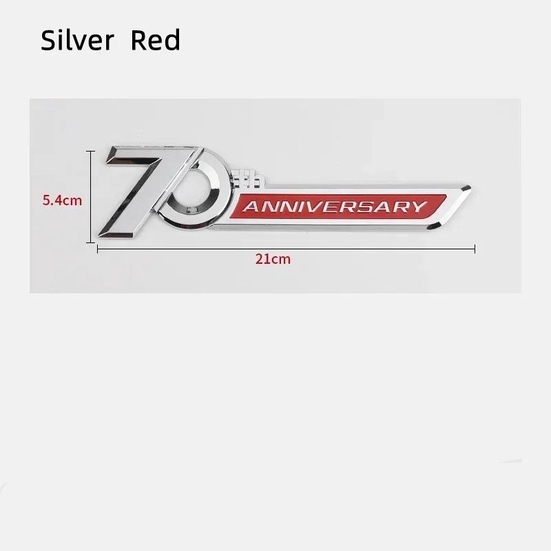 3D ABS Auto Buchstaben Kotflügel Zierleiste Heckklappen Plakette Für Land Cruiser 70. Jubiläum Logo Prado Emblem Aufkleber Zubehör