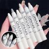 Eyeshadow single color bag highlighter pearl glow glitter highlighter pen Jewel pencil, highlighter, under-eye pencil, stick, highlighter, (02# White)