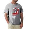 Chicago Shoe Bull Rosso Bianco Hip Hop T-shirt Lunga Harajuku T-shirt a Manica Corta T-shirt Grafica Top