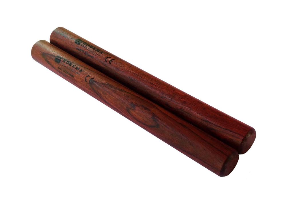 ROHEMA Claves, Round, 1 Pair, Rosewood, 15mm Diameter X 150mm Length, 61419 (Official Japanese Product)
