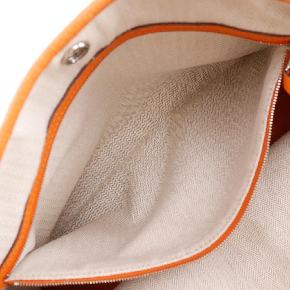 Hermes Garden Party 36 PM Tote Bag Orange Negonda Women Used
