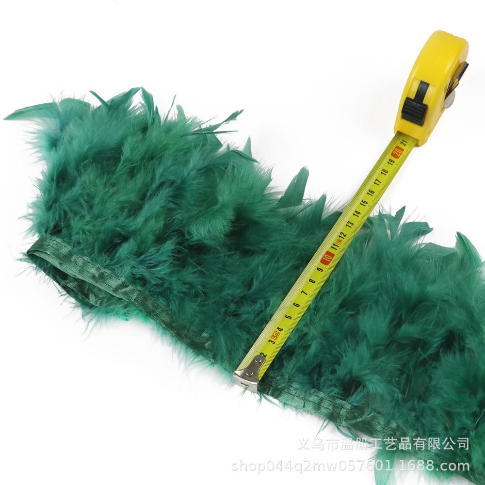 Turkey Feather Cloth Edge Diy Car Doll Decorative Material Fire Lace Dress Skirt 1M/Bag