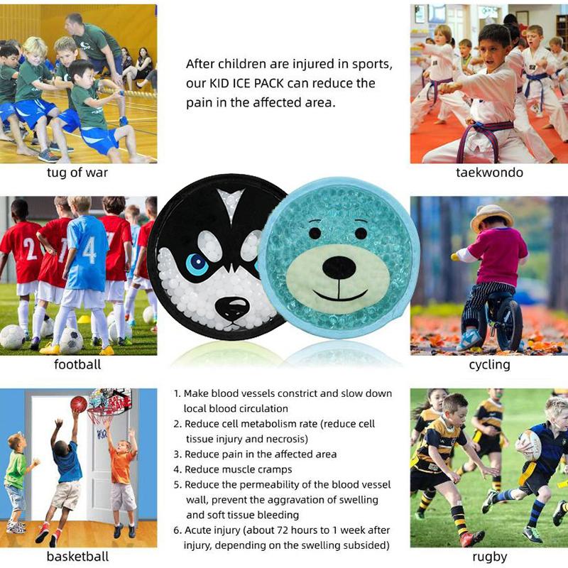 Reusable Cartoon Gel Ice Pack Dual Hot & Cold Compress Soothing & Revitalizing Fit For All Soothing Compress Cartoon Design