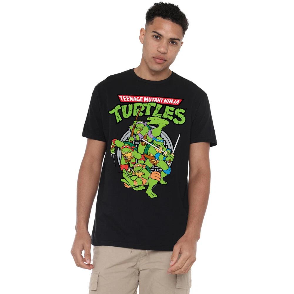 Teenage Mutant Ninja Turtles Tmnt Group 100% Cotton T-shirt Mens Tees Top S-5XL, Black 2XL