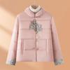 Padded jacket women's new winter warm padded jacket retro down padded jacket tide