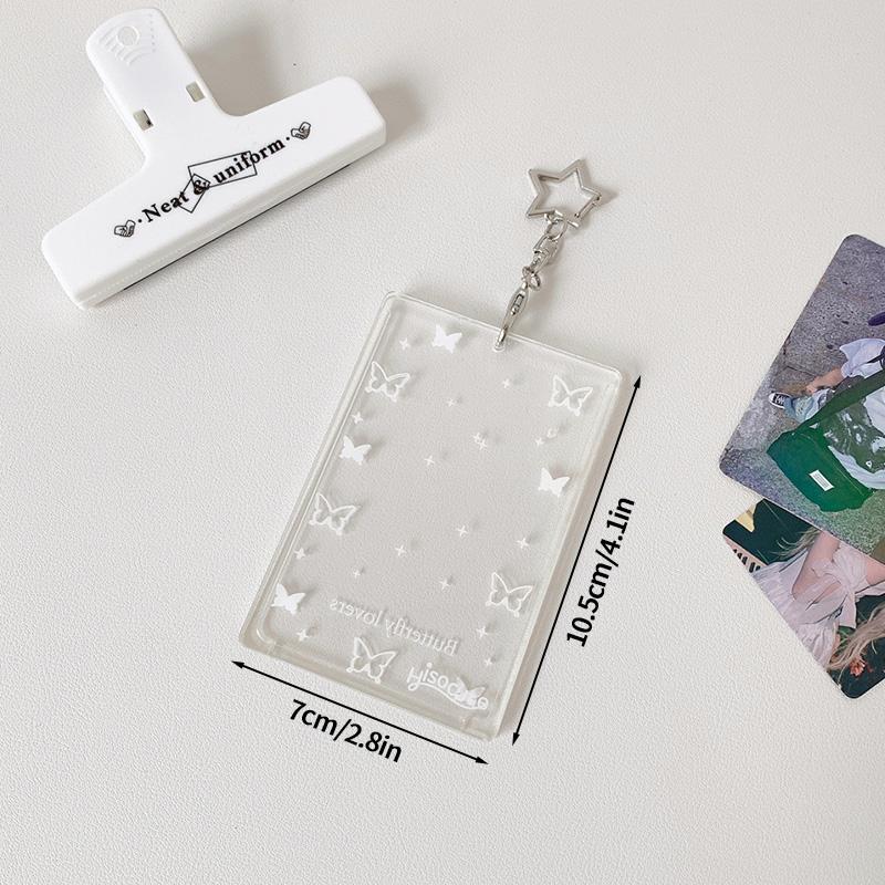 Transparent Photocard Holder Acrylic Kpop Idol Card Protetion Cover Credit Id Bank Card Photo Display Holder Student Card Case Set
