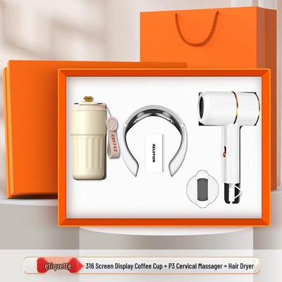 Elegante Conjunto de Presente Corporativo em Aço Inoxidável