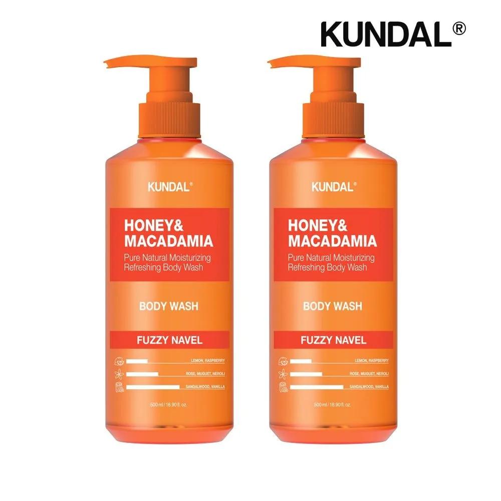 

KUNDAL Honey & Macadamia Pure Body Wash Fuzzy Navel 500ml x2