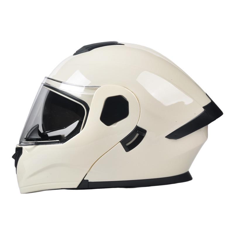 AD Full-Face Flip-Up Motorcycle Helmet, 3C/DOT Certified, All-Season Safety for Men & Women.