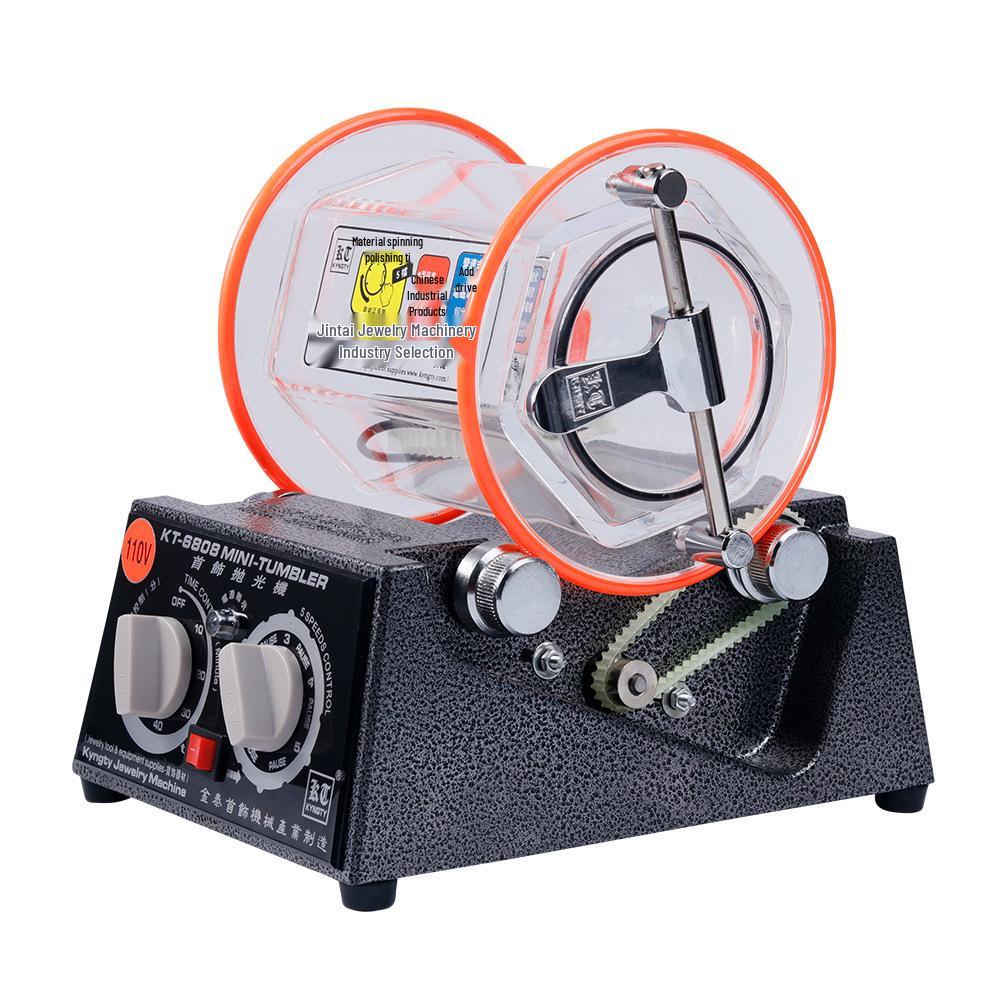 KT-6808 Rotary Tumbler: Jewelry Cleaning and Polishing Machine for Gold and Silver