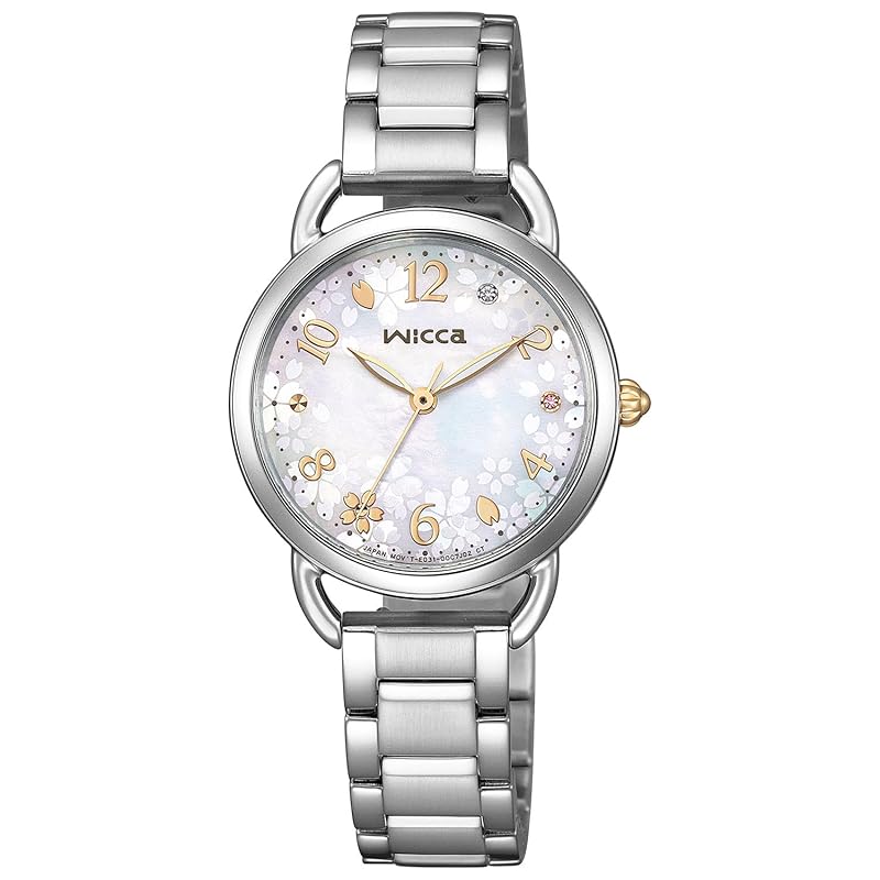 

[Citizen] watch wicca solar tech waterproof Comes with pink replacement belt 2way silver silver Sakura limited model KP6-014-21 ladies