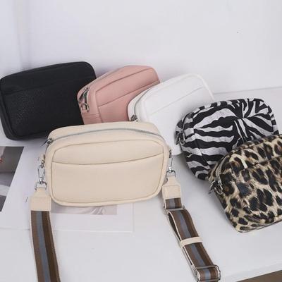 Borsa a tracolla e messenger da donna 2025, nuova, in pelle PU, tinta unita