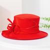 Elegant Retro European & American Wide-Brim Sun Hat for Women - Spring/Summer Beach & Banquet Style