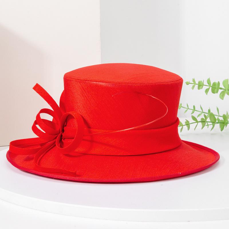 Elegant Retro European & American Wide-Brim Sun Hat for Women - Spring/Summer Beach & Banquet Style