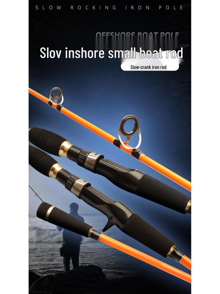 1.55m Soft Tip Sea Fishing Jigging Rod - One and a Half Boat Lure Tackle