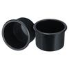 Uxcell 2pcs Plastic Cup Holder X Drink Can Holder Poker Table Cup Holder Insert for Sofa Boat Car Marine Black Drop-In 2.52" 4"