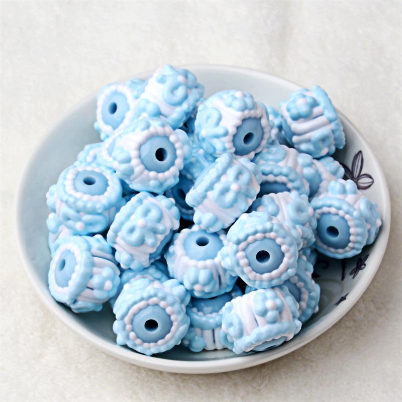 

Hand-Painted Beaded Pen, DIY Phone Charm, Car & Bag Chain, Hair Tie, Bead Jewelry Accessories 10 pcs