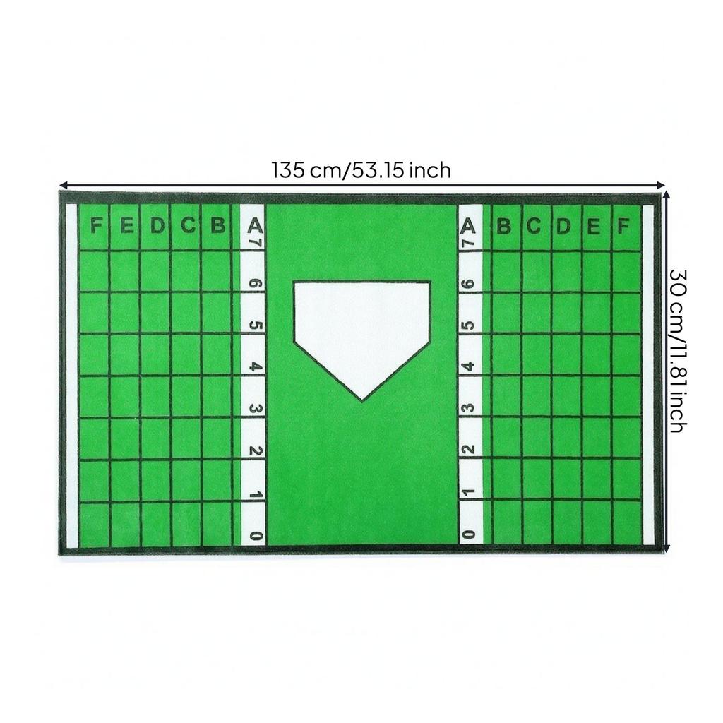Mat Sturdy Batting with Home Plate Wipe-Clean for Backyard Practice