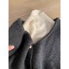 High-End Knit Vest: Women's Korean Style Sleeveless Top with Metal Buttons and Soft Shoulder Pads for Spring and Autumn.