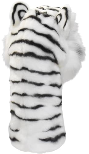 HANSA 8107 White Tiger Plush Driver Headcover (460cc Fits Drivers)