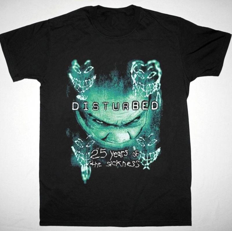 Disturbed The Sickness 25th Anniversary Black All Size T- Shirt Unisex T-Shirt L