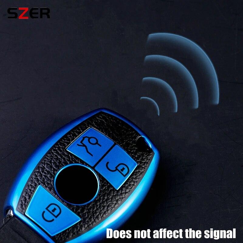 TPU Car Remote Key Case Cover Shell Fob for Mercedes Benz A B C E R Class GLS GLA GLK GLC CLS CLA AMG W204 W205 W212 W463 W176