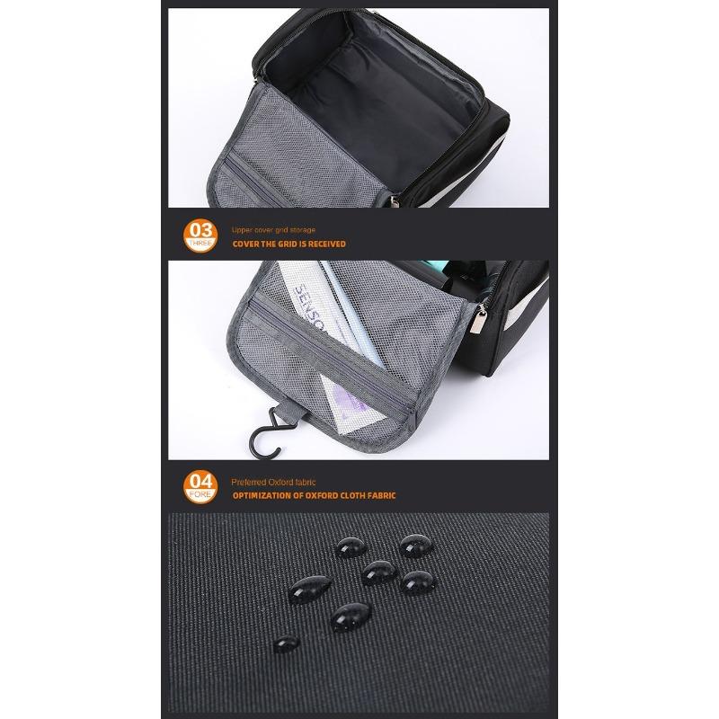 Polyester Men Business Portable Storage Bag Toiletries Organizer Women Travel Cosmetic Bag Hanging Waterproof Wash Pouch
