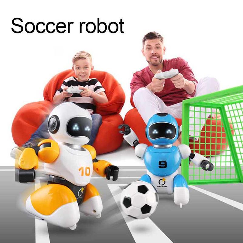 RC Fotbalový Robot Chytrá Fotbalová Bitva Dálkově Ovládaní Roboti S Hudbou Rodič-Dítě Elektrické Vzdělávací Hračky Pro Děti Dárky
