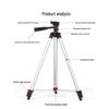 3110 Lightweight Portable Tripod with 3120 Extendable Stand and Fill Light for Live Streaming and Outdoor Activities