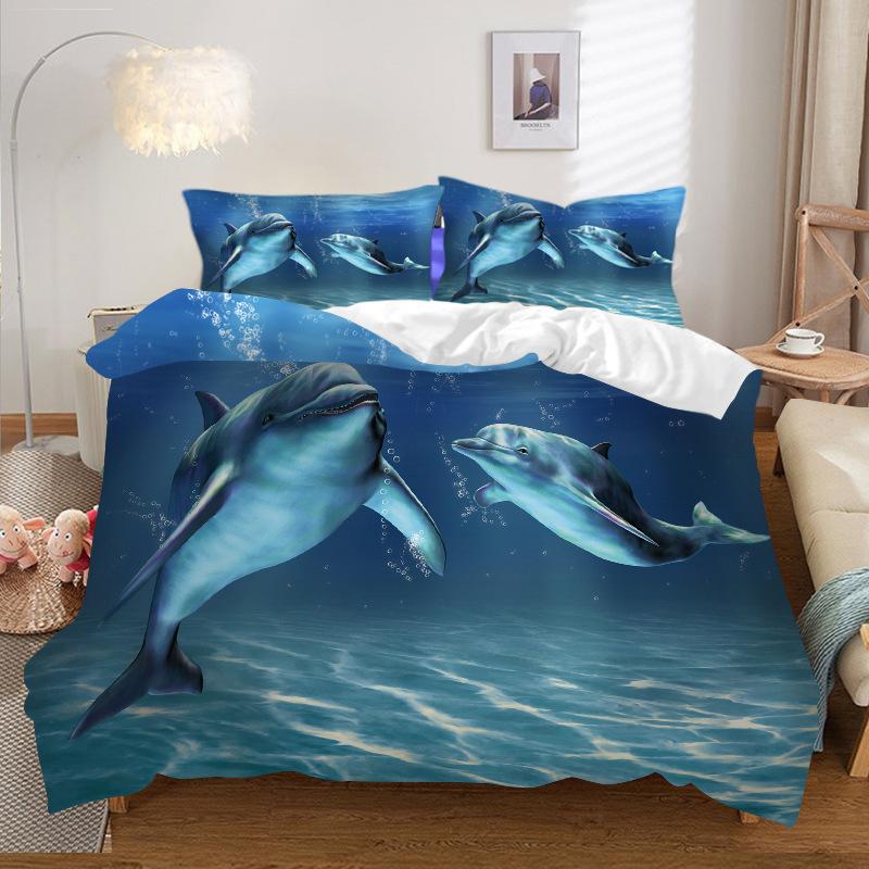 Fashion Technology Printing, 3D Digital Printing, Bedding, Duvet Covers, Pillowcases, Three-piece Sets