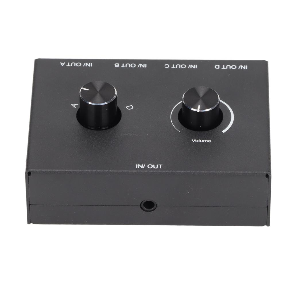 4 Ports 3.5mm Stereo Passive Switcher 1 In 4 Out 4 In 1 Out Converter for MP3 Headphones