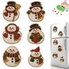 DIY Diamond Painting Fridge Magnet 6pcs Acrylic Pearl Rhinestone Holiday Resin Drill Sticker Kit