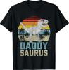 Daddysaurus T Rex Dinosaur Daddy Saurus Family Matching T-Shirt