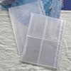 25/50/100 pièces Porte-cartes photo pour classeur A5, 100/200 pochettes Conception à 4 pochettes unilatérale, Chargement par le haut, Cartes à membrane K-pop transparentes