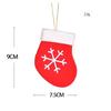 Mini Christmas Stockings 16pcs Snowflake Tree Firplace Family Gather Party