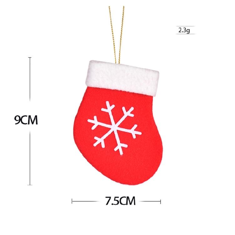 Mini Christmas Stockings 16pcs Snowflake Tree Firplace Family Gather Party