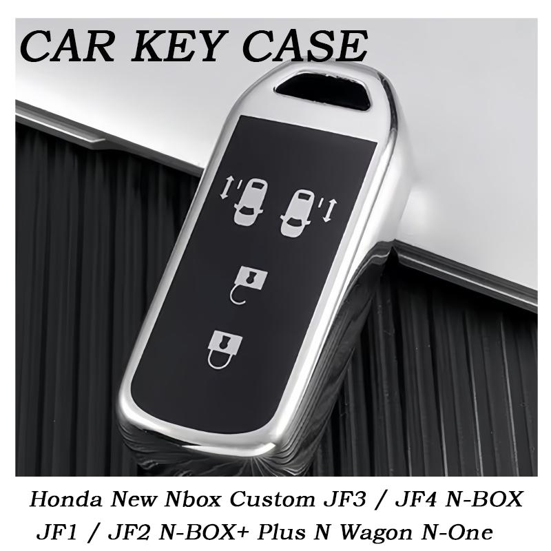

New TPU Car Remote Key Case Cover for Honda New Nbox Custom JF3 / JF4 N-BOX JF1 / JF2 N-BOX+ Plus N Wagon N-One Shell Fob Accessories рожевий