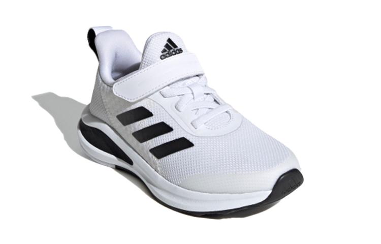 adidas Fortarun EL K Abrasion Resistant Abrasion Resistant Low Top Kids' Running Shoes White Black Kids' FW2578
