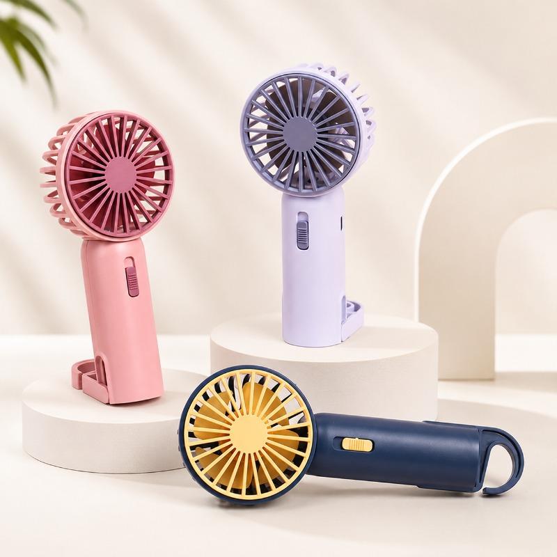 The New Mini Handheld Fan Folding Desktop Fan USB Portable Mini Portable Fan Is Suitable for Outdoor Office Dormitory Camping
