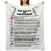 The Rules of Anesthesia Throw Blanket Baby Luxury Designer Camping funny gift Blankets