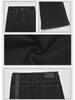 Men's Trendy Black Flared Ribbon Jeans - Slim, Elastic, High Street Style.
