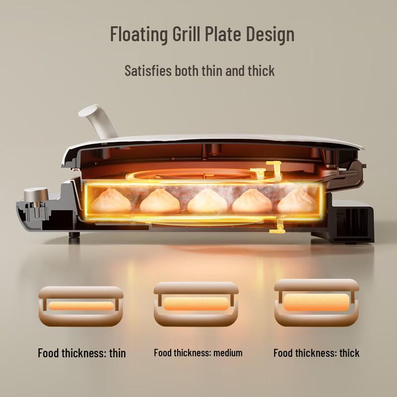 Midea Electric Griddle with Double-Sided Heating CN Plug (adapter Included)