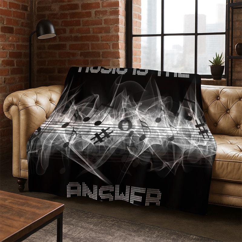 Music Theory Chart Guitar Chords Flannel Blanket Soft Warm Throw Blanket for Bedroom Living Room Bed Travel Camping Picnic Gift