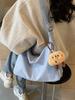 Oxford Cloth Saddle Bag For Women With Zipper Closure For Daily Use