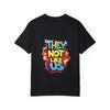 Crewneck T-Shirt White They Not Like Us Graffiti Print Streetwear Fashion Casual Wear