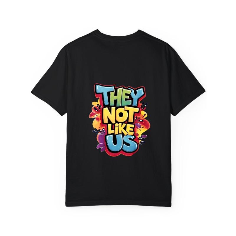 Crewneck T-Shirt White They Not Like Us Graffiti Print Streetwear Fashion Casual Wear