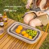 OEING Outdoor Foldable Picnic & Storage Basket Table