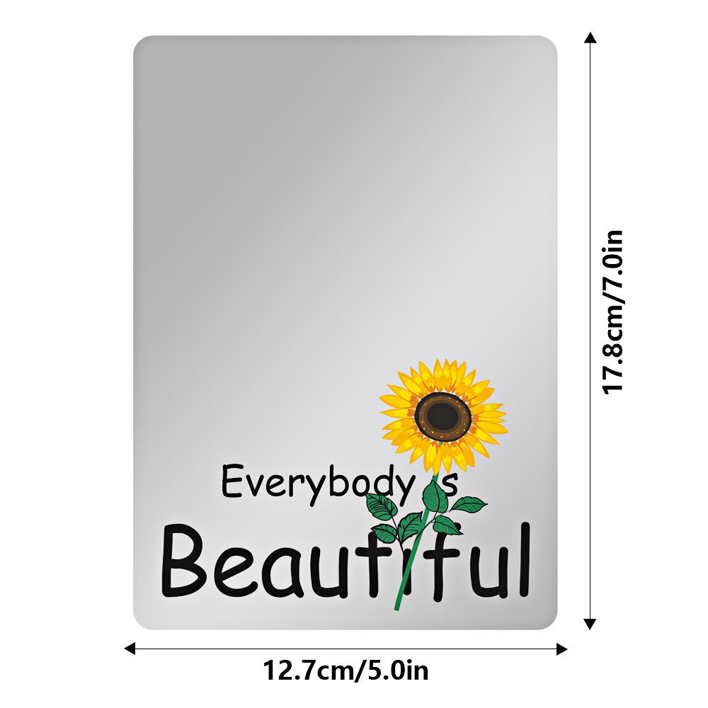 Silné magnetické zrcadlo do skříňky pro školu, kancelář, koupelnovou skříňku, lednici, akrylové zrcátko na líčení, dárek pro dospívající dívky